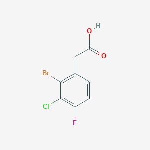 molecular formula C8H5BrClFO2 B8147009 2-(2-Bromo-3-chloro-4-fluorophenyl)acetic acid 
