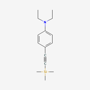 molecular formula C15H23NSi B8147065 N,N-Diethyl-4-((trimethylsilyl)ethynyl)aniline 