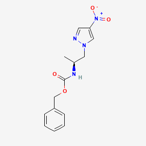 Benzyl (S)-(1-(4-nitro-1H-pyrazol-1-yl)propan-2-yl)carbamate
