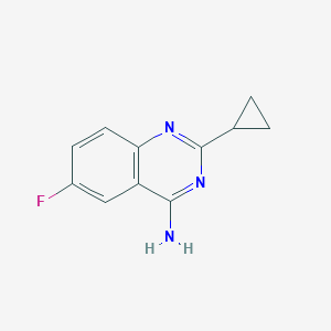 2-Cyclopropyl-6-fluoroquinazolin-4-amine