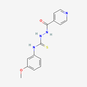 molecular formula C14H14N4O2S B8147089 2-Isonicotinoyl-N-(3-methoxyphenyl)hydrazine-1-carbothioamide 