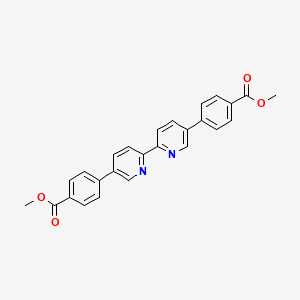 molecular formula C26H20N2O4 B8147094 Dimethyl 4,4'-([2,2'-bipyridine]-5,5'-diyl)dibenzoate 