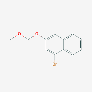 molecular formula C12H11BrO2 B8147134 1-Bromo-3-(methoxymethoxy)naphthalene 