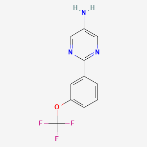 2-(3-(Trifluoromethoxy)phenyl)pyrimidin-5-amine