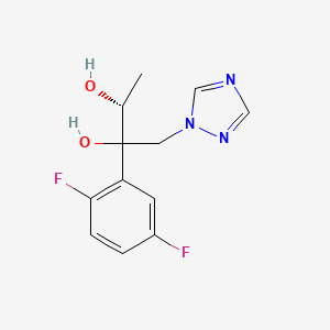 molecular formula C12H13F2N3O2 B8147178 (3R)-2-(2,5-difluorophenyl)-1-(1,2,4-triazol-1-yl)butane-2,3-diol 