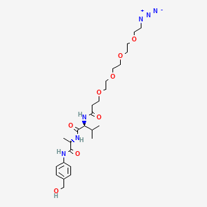molecular formula C26H42N6O8 B8147199 Azide-PEG4-Val-Ala-PAB 