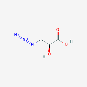 molecular formula C3H5N3O3 B8147252 (2S)-N3-IsoSer 