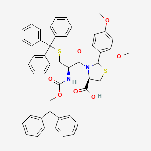 (4R)-3-(N-(((9H-Fluoren-9-yl)methoxy)carbonyl)-S-trityl-L-cysteinyl)-2-(2,4-dimethoxyphenyl)thiazolidine-4-carboxylic acid