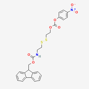 2-[2-(9H-fluoren-9-ylmethoxycarbonylamino)ethyldisulfanyl]ethyl (4-nitrophenyl) carbonate