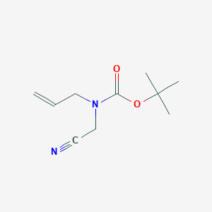 molecular formula C10H16N2O2 B8147469 Tert-butyl N-(cyanomethyl)-N-(prop-2-EN-1-YL)carbamate 