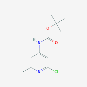 molecular formula C11H15ClN2O2 B8147496 Tert-butyl (2-chloro-6-methylpyridin-4-yl)carbamate 