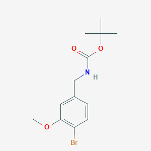 molecular formula C13H18BrNO3 B8147551 tert-Butyl 4-bromo-3-methoxybenzylcarbamate 
