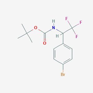 Tert-butyl 1-(4-bromophenyl)-2,2,2-trifluoroethylcarbamate