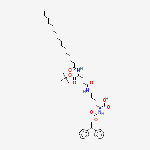 molecular formula C46H69N3O8 B8147779 palmitoyl-D-Glu(1)-OtBu.Fmoc-D-Lys(1)-OH 