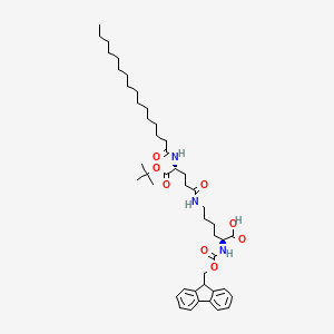 molecular formula C46H69N3O8 B8147787 palmitoyl-D-Glu(1)-OtBu.Fmoc-Lys(1)-OH 
