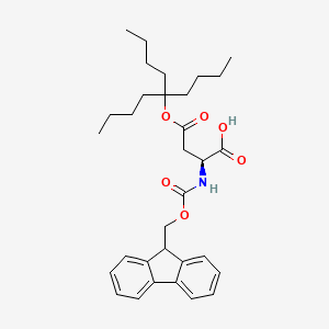 molecular formula C32H43NO6 B8147803 (2S)-4-(5-butylnonan-5-yloxy)-2-(9H-fluoren-9-ylmethoxycarbonylamino)-4-oxobutanoic acid 