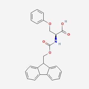 molecular formula C24H21NO5 B8147815 N-(((9H-Fluoren-9-yl)methoxy)carbonyl)-O-phenyl-L-serine 
