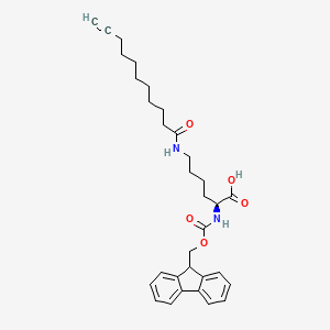 (2S)-2-(9H-fluoren-9-ylmethoxycarbonylamino)-6-(undec-10-ynoylamino)hexanoic acid