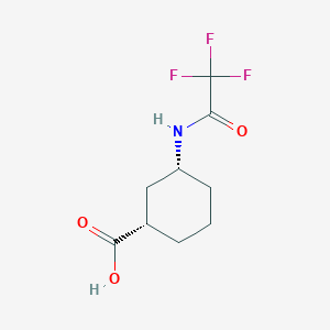 (1S,3R)-3-(2,2,2-trifluoroacetamido)cyclohexane-1-carboxylic acid
