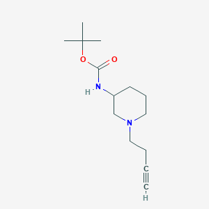 molecular formula C14H24N2O2 B8147921 tert-Butyl (1-(but-3-yn-1-yl)piperidin-3-yl)carbamate 