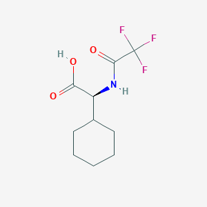 molecular formula C10H14F3NO3 B8147935 (S)-2-Cyclohexyl-2-(2,2,2-trifluoroacetamido)acetic acid 