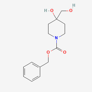 molecular formula C14H19NO4 B8147946 Benzyl 4-hydroxy-4-(hydroxymethyl)piperidine-1-carboxylate 