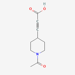 3-(1-Acetylpiperidin-4-yl)prop-2-ynoic acid