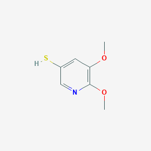 molecular formula C7H9NO2S B8148031 5,6-Dimethoxypyridine-3-thiol 