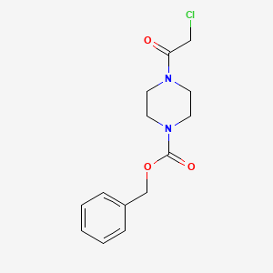 molecular formula C14H17ClN2O3 B8148057 Benzyl 4-(2-chloroacetyl)piperazine-1-carboxylate 