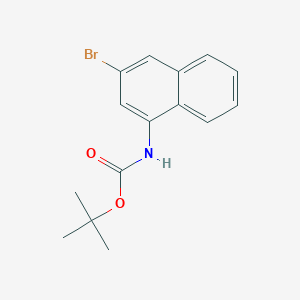 molecular formula C15H16BrNO2 B8148088 (3-Bromo-naphthalen-1-yl)-carbamic acid tert-butyl ester 