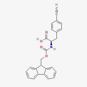 molecular formula C26H21NO4 B8148096 N-Fmoc-4-ethynyl-D-phenylalanine 