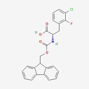molecular formula C24H19ClFNO4 B8148125 Fmoc-(2-F,3-Cl)-L-Phe 