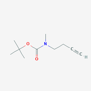 molecular formula C10H17NO2 B8148187 tert-Butyl N-but-3-ynyl-N-methyl-carbamate 