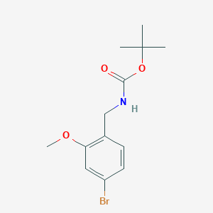 molecular formula C13H18BrNO3 B8148223 tert-Butyl 4-bromo-2-methoxybenzylcarbamate 