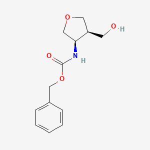 Benzyl ((3R,4R)-4-(hydroxymethyl)tetrahydrofuran-3-yl)carbamate