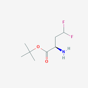 tert-butyl (2R)-2-amino-4,4-difluorobutanoate