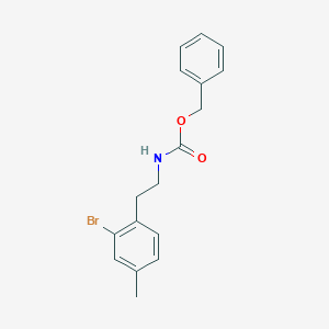 molecular formula C17H18BrNO2 B8148284 Benzyl 2-bromo-4-methylphenethylcarbamate 