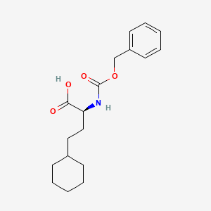 molecular formula C18H25NO4 B8148285 (2S)-2-{[(benzyloxy)carbonyl]amino}-4-cyclohexylbutanoic acid 