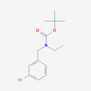 molecular formula C14H20BrNO2 B8148309 tert-butyl N-[(3-bromophenyl)methyl]-N-ethylcarbamate 