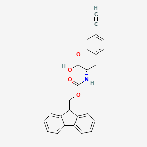 molecular formula C26H21NO4 B8148379 N-Fmoc-4-ethynyl-L-phenylalanine 