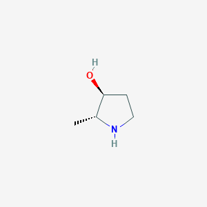 molecular formula C5H11NO B8148387 (2R,3S)-2-甲基吡咯烷-3-醇 