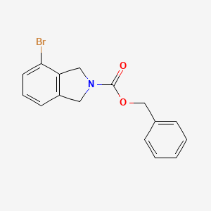 molecular formula C16H14BrNO2 B8148420 Benzyl 4-bromoisoindoline-2-carboxylate 