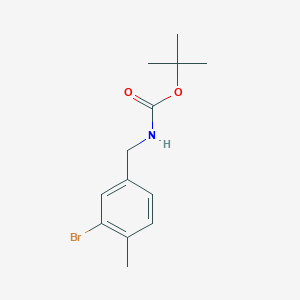 molecular formula C13H18BrNO2 B8148456 Tert-butyl 3-bromo-4-methylbenzylcarbamate 