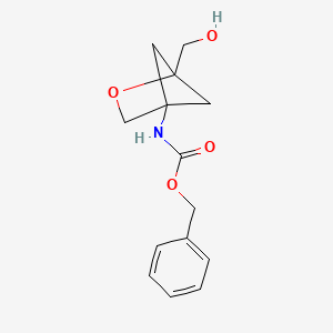 molecular formula C14H17NO4 B8148471 Benzyl (1-(hydroxymethyl)-2-oxabicyclo[2.1.1]hexan-4-yl)carbamate 