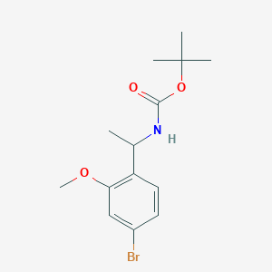 molecular formula C14H20BrNO3 B8148582 tert-Butyl (1-(4-bromo-2-methoxyphenyl)ethyl)carbamate 