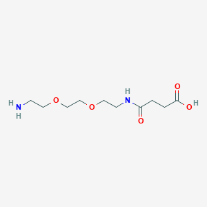 molecular formula C10H20N2O5 B8148595 4-Oxo-4-[2-[2-(2-aminoethoxy)ethoxy]ethylamino]butanoic acid 
