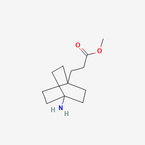 molecular formula C12H21NO2 B8148623 4-amino-Bicyclo[2.2.2]octane-1-propanoic acid methyl ester 