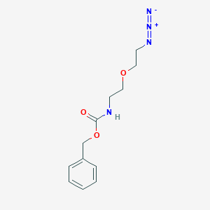 molecular formula C12H16N4O3 B8148629 [2-(2-Azido-ethoxy)-ethyl]-carbamic acid benzyl ester 
