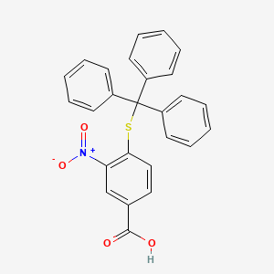 molecular formula C26H19NO4S B8148662 3-Nitro-4-tritylsulfanyl-benzoic acid 