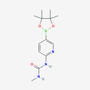 molecular formula C13H20BN3O3 B8148666 1-Methyl-3-(5-(4,4,5,5-tetramethyl-[1,3,2]dioxaborolan-2-yl)pyridin-2-yl)urea 